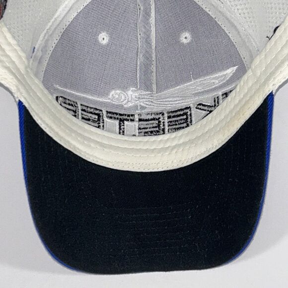 Skeeter Team Logo Trucker Hat Yamaha Eat Sleep Fish Blue White Adjustable EUC - Picture 8 of 9